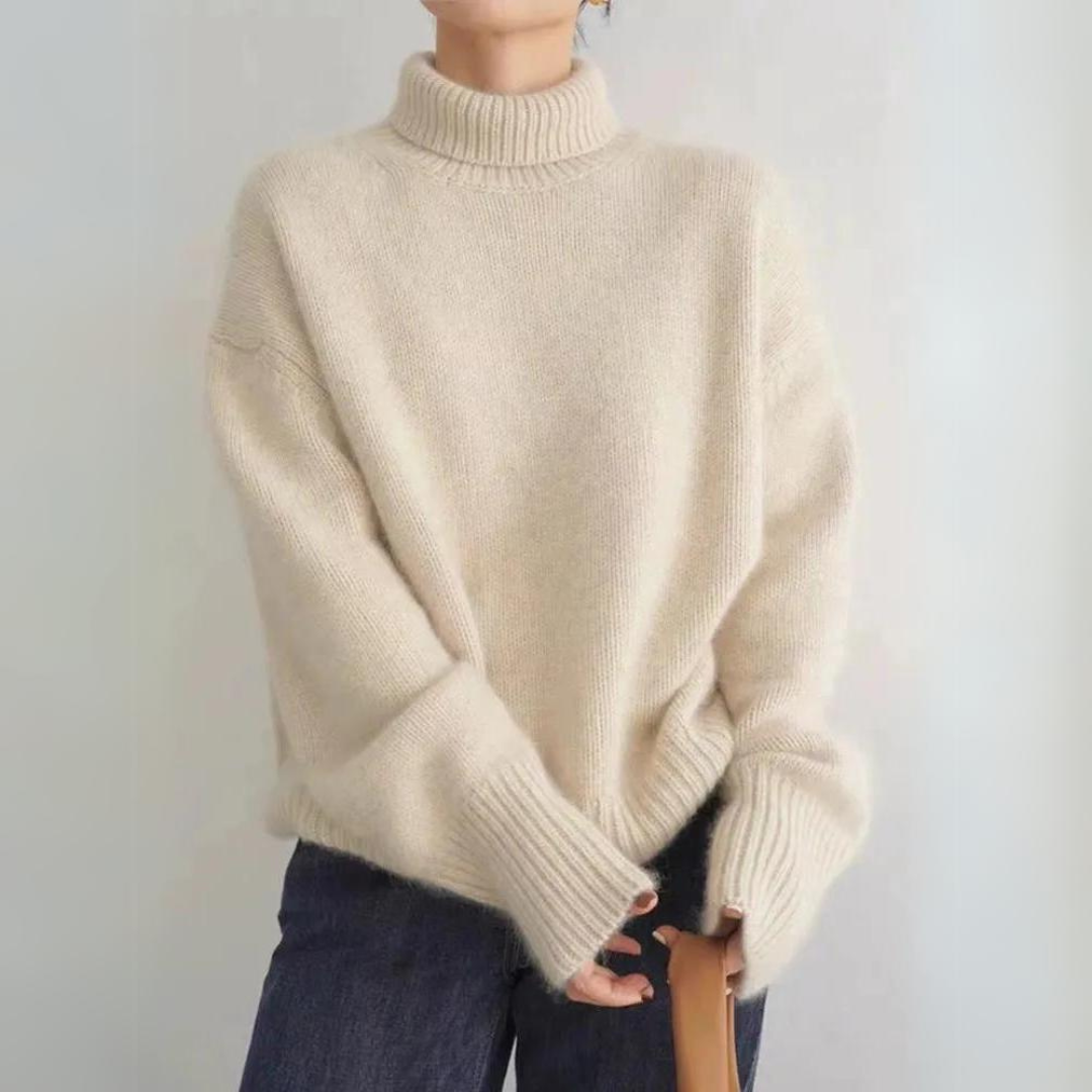 Lena™ – Comfortable, knitted, soft turtleneck sweater