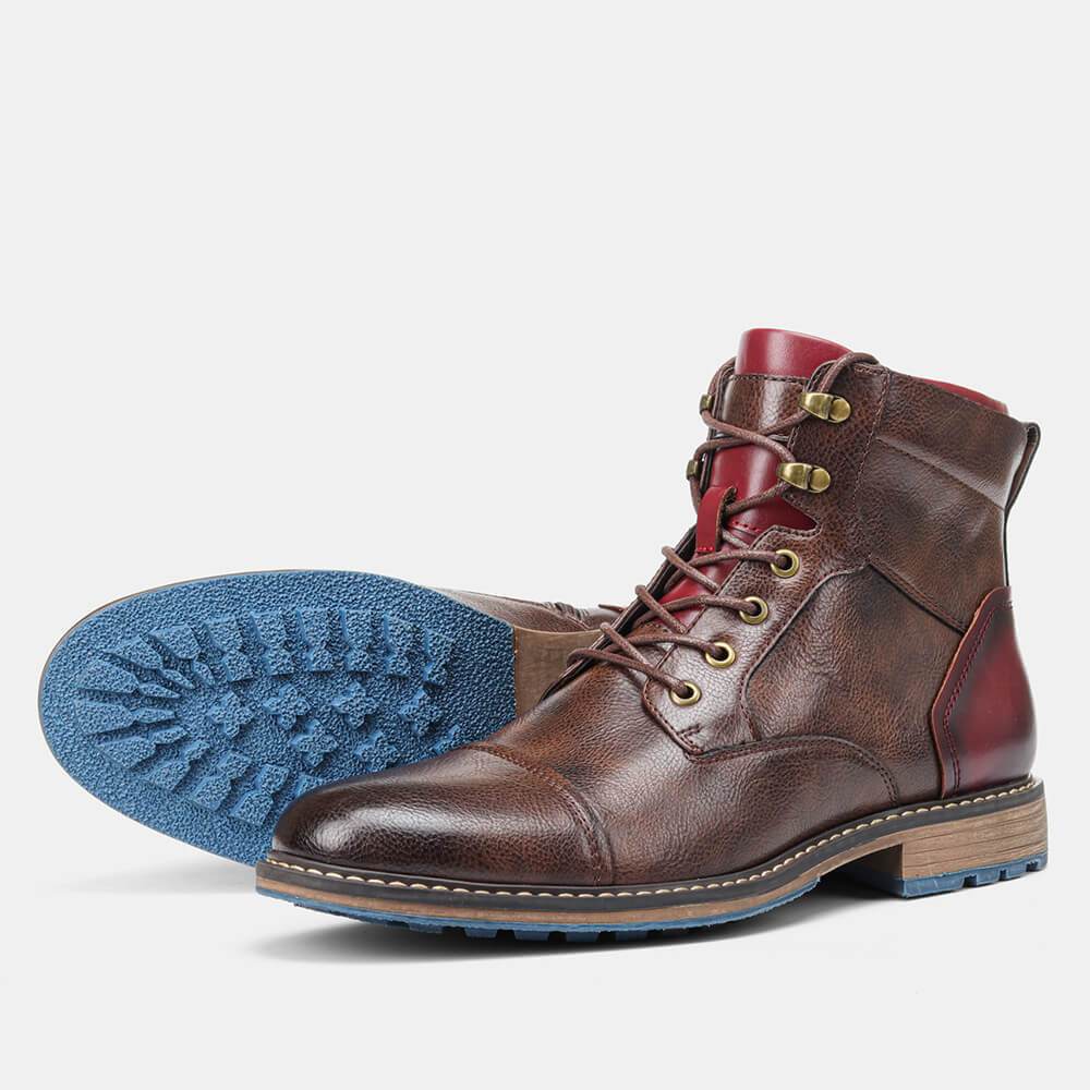 Lukas - Classic Leather Oxford Boots for Men